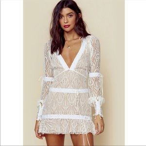 For Love & Lemons Bright Lights Long Sleeve Dress